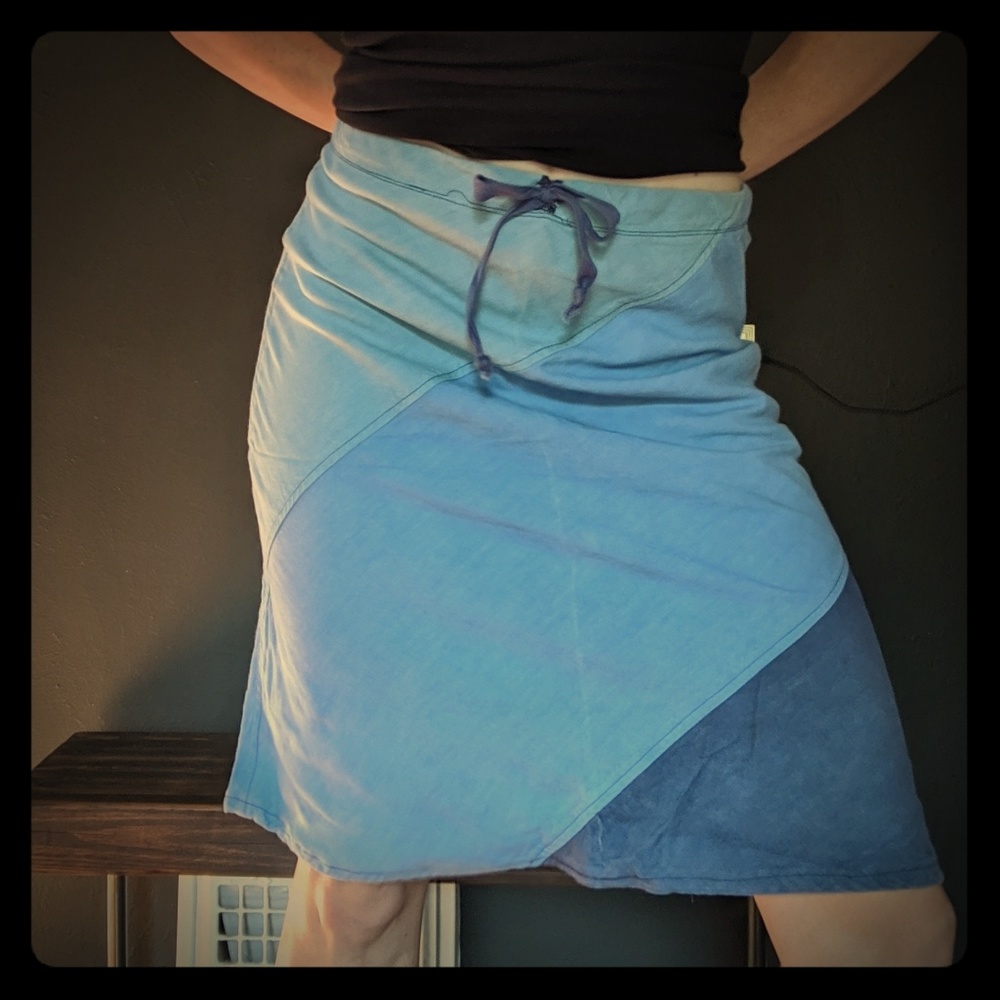 Blue Linen Skirt